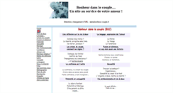Desktop Screenshot of bonheur-couple.fr