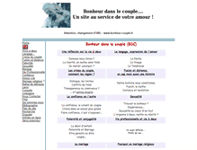 Tablet Screenshot of bonheur-couple.fr